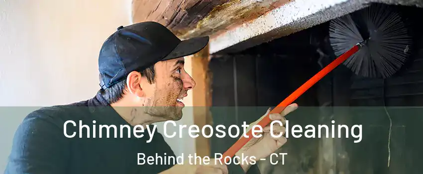 Chimney Creosote Cleaning Behind the Rocks - CT