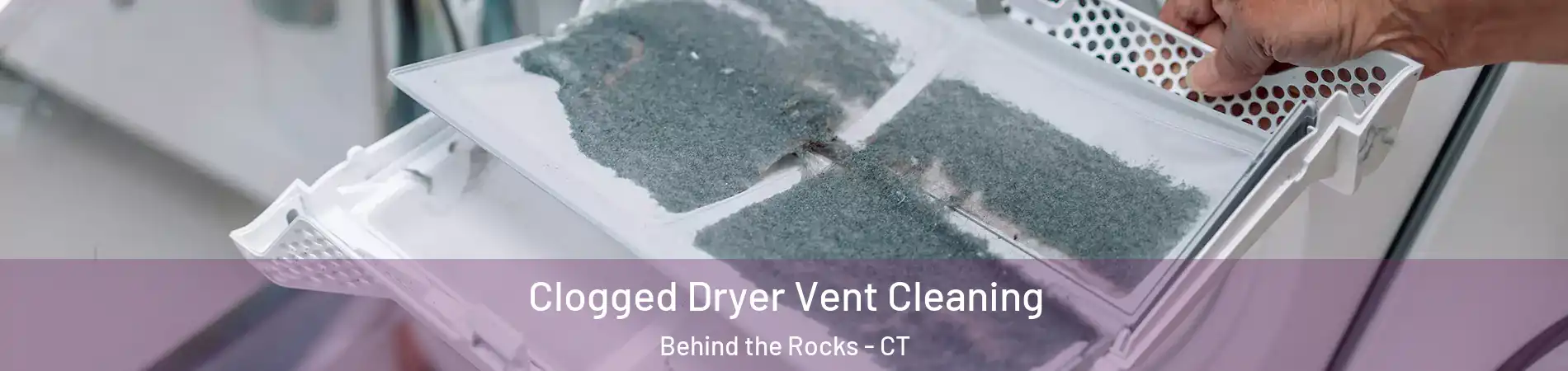 Clogged Dryer Vent Cleaning Behind the Rocks - CT