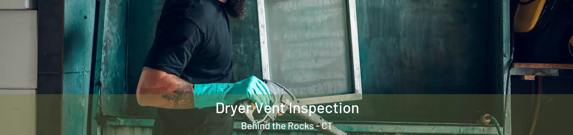 Dryer Vent Inspection Behind the Rocks - CT