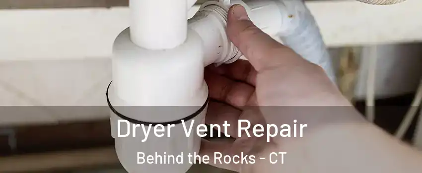 Dryer Vent Repair Behind the Rocks - CT