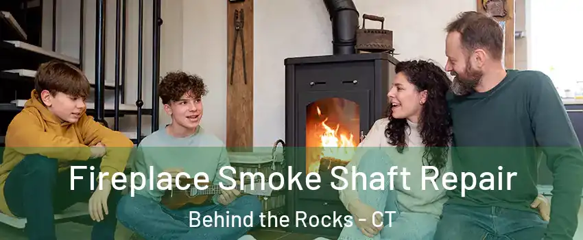 Fireplace Smoke Shaft Repair Behind the Rocks - CT