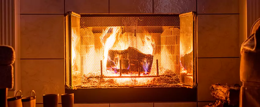Mendota Hearth Landscape Fireplace Installation in Southwest, Connecticut