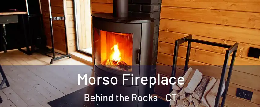 Morso Fireplace Behind the Rocks - CT
