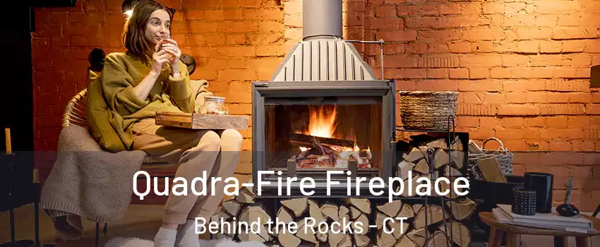Quadra-Fire Fireplace Behind the Rocks - CT